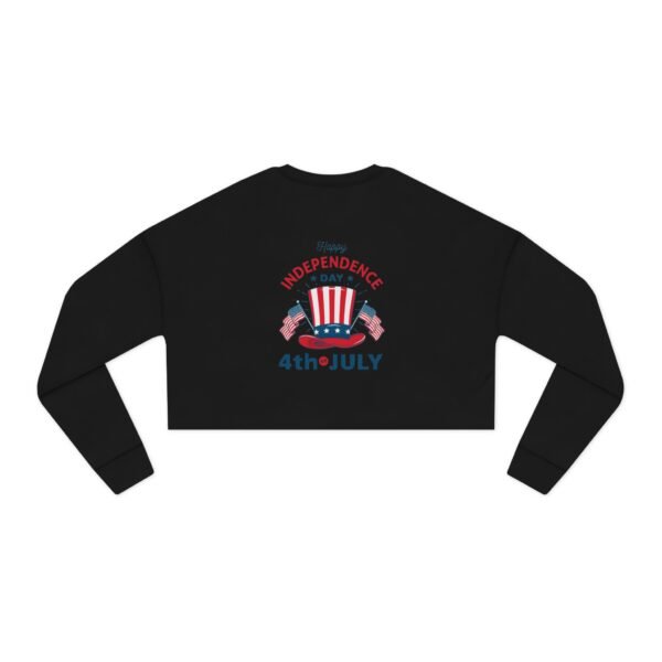Women's Cropped Sweatshirt with Skull Design | Casual Wear, Festival Clothing, Gift for Her, Fitness Apparel, 4th of July Outfit - Image 10