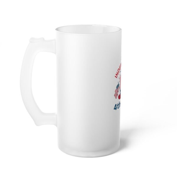 Frosted Glass Beer Mug - Image 3
