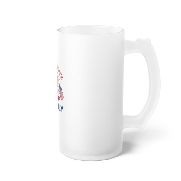 Frosted Glass Beer Mug - Image 4